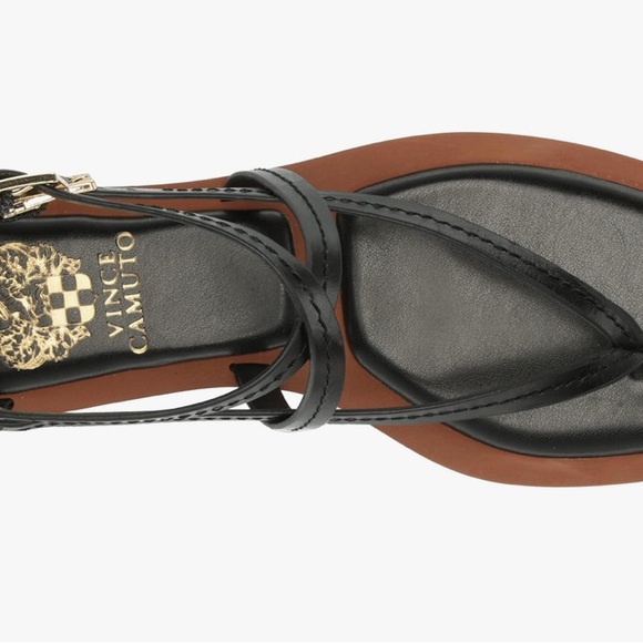 NWT Vince Camuto Black Sandals with Crisscross Straps - Size 8 - Picture 4 of 7